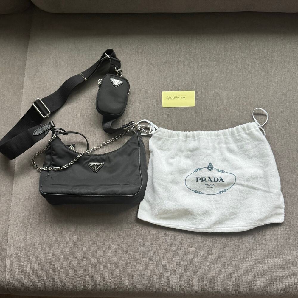 Proof of Purchase Prada Re-Edition 2005 Re-Nylon Bag Black Crossbody Authentic